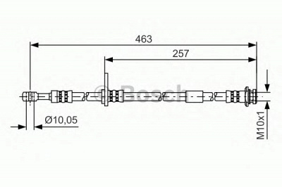 BOSCH 1987481401 -  Тормозной шланг
