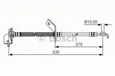 BOSCH 1987481414 -  Тормозной шланг