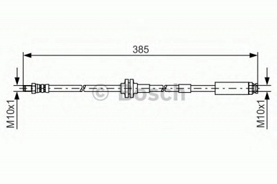 BOSCH 1987481418 -  Тормозной шланг