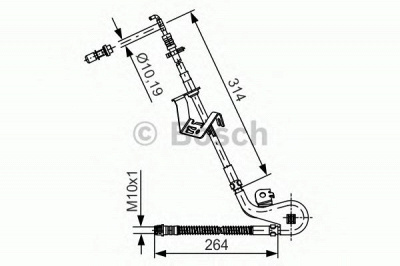 BOSCH 1987481427 - Тормозной шланг
