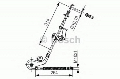 BOSCH 1987481428 - Тормозной шланг