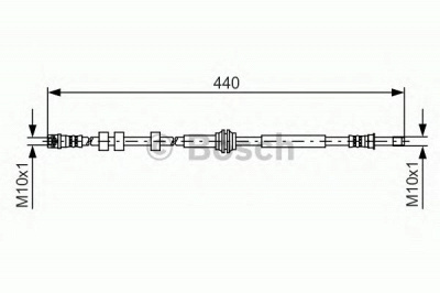 BOSCH 1987481430 -  Тормозной шланг