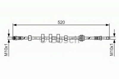 BOSCH 1987481431 -  Тормозной шланг