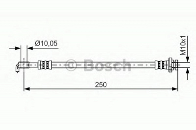BOSCH 1987481434 -  Тормозной шланг