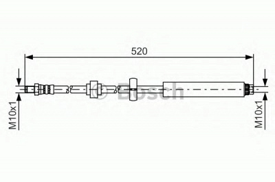 BOSCH 1987481436 -  Тормозной шланг