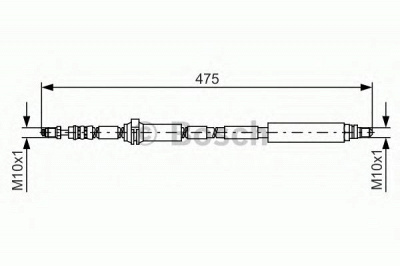 BOSCH 1987481449 -  Тормозной шланг