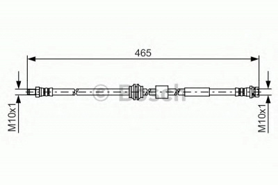 BOSCH 1987481451 -  Тормозной шланг
