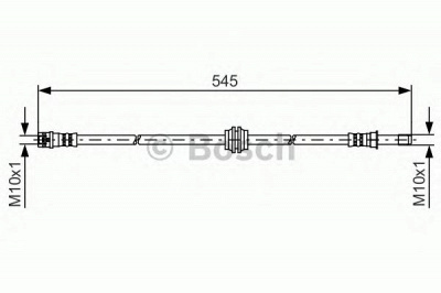 BOSCH 1987481454 -  Тормозной шланг
