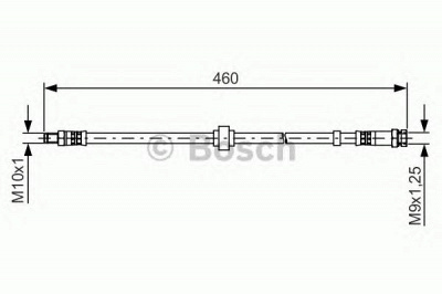 BOSCH 1987481465 -  Тормозной шланг