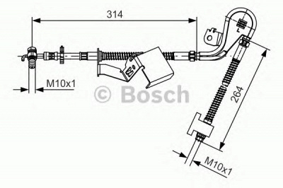 BOSCH 1987481468 -  Тормозной шланг