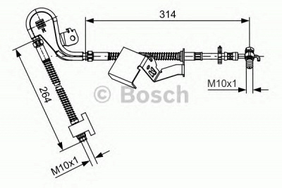 BOSCH 1987481469 -  Тормозной шланг