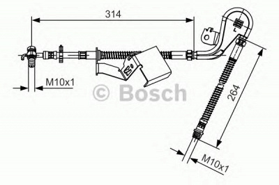 BOSCH 1987481470 -  Тормозной шланг