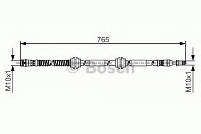 BOSCH 1987481473 -  Тормозной шланг