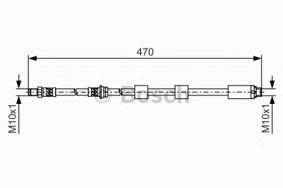 BOSCH 1987481481 -  Тормозной шланг