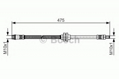 BOSCH 1987481496 -  Тормозной шланг