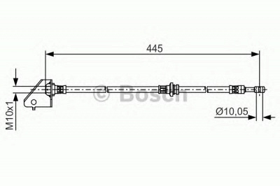 BOSCH 1987481497 -  Тормозной шланг