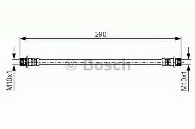 BOSCH 1987481502 -  Тормозной шланг