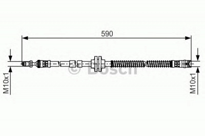 BOSCH 1987481516 -  Тормозной шланг