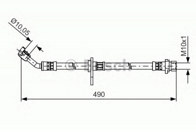 BOSCH 1987481520 -  Тормозной шланг