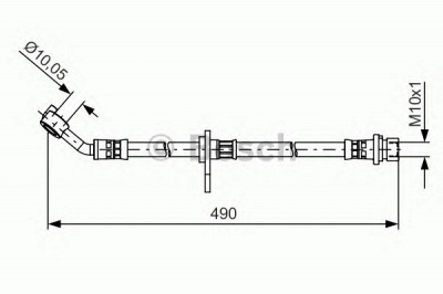 BOSCH 1987481521 -  Тормозной шланг