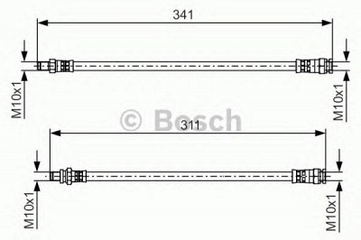 BOSCH 1987481525 -  Тормозной шланг