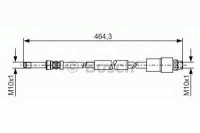 BOSCH 1987481541 -  Тормозной шланг