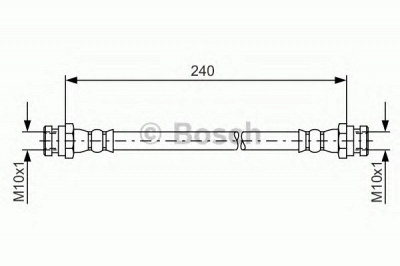 BOSCH 1987481553 -  Тормозной шланг