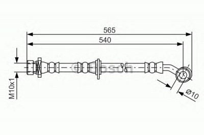 BOSCH 1987481561 -  Тормозной шланг
