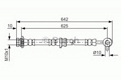 BOSCH 1987481572 -  Тормозной шланг