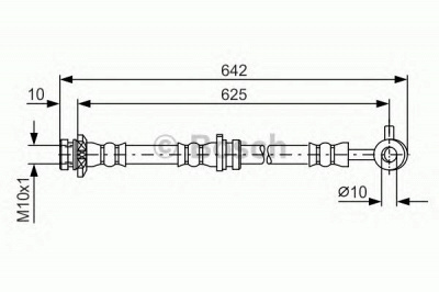 BOSCH 1987481573 -  Тормозной шланг