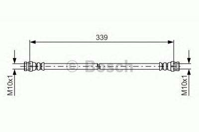 BOSCH 1987481578 -  Тормозной шланг
