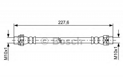 BOSCH 1987481582 -  Тормозной шланг