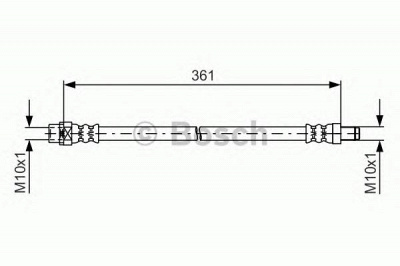 BOSCH 1987481600 -  Тормозной шланг