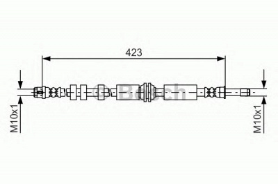 BOSCH 1987481601 -  Тормозной шланг