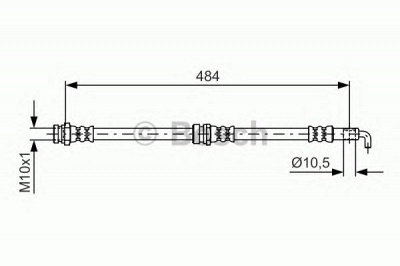 BOSCH 1987481602 -  Тормозной шланг