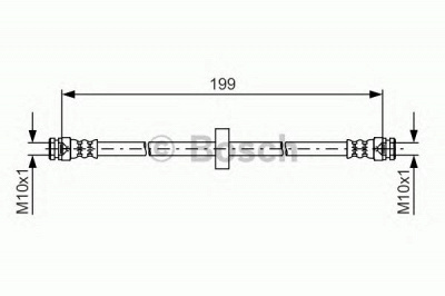 BOSCH 1987481607 -  Тормозной шланг