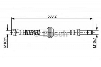 BOSCH 1987481609 -  Тормозной шланг