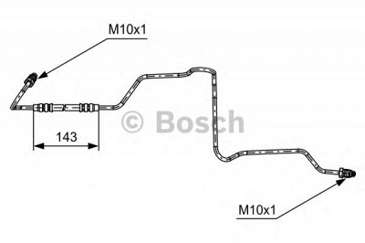 BOSCH 1987481611 -  Тормозной шланг