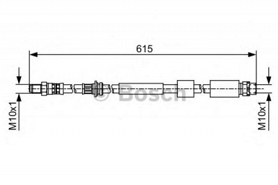 BOSCH 1987481615 -  Тормозной шланг