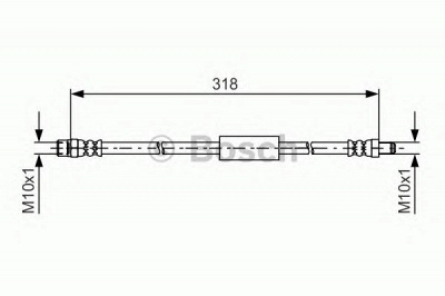 BOSCH 1987481618 -  Тормозной шланг