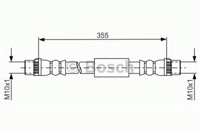 BOSCH 1987481665 -  Тормозной шланг