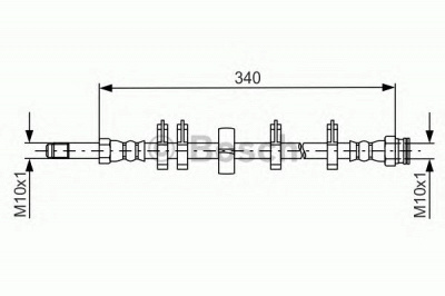 BOSCH 1987481667 -  Тормозной шланг