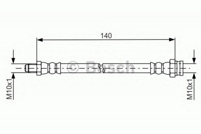 BOSCH 1987481669 -  Тормозной шланг