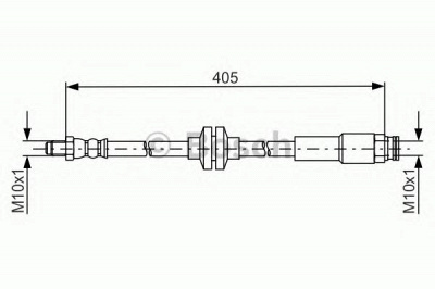 BOSCH 1987481671 -  Тормозной шланг