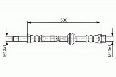 BOSCH 1987481676 -  Тормозной шланг