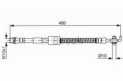 BOSCH 1987481687 -  Тормозной шланг