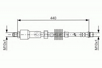BOSCH 1987481688 -  Тормозной шланг