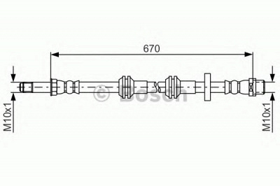 BOSCH 1987481689 -  Тормозной шланг