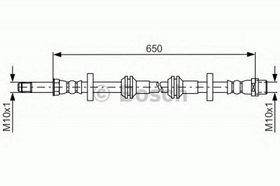 BOSCH 1987481690 -  Тормозной шланг