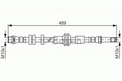 BOSCH 1987481691 -  Тормозной шланг